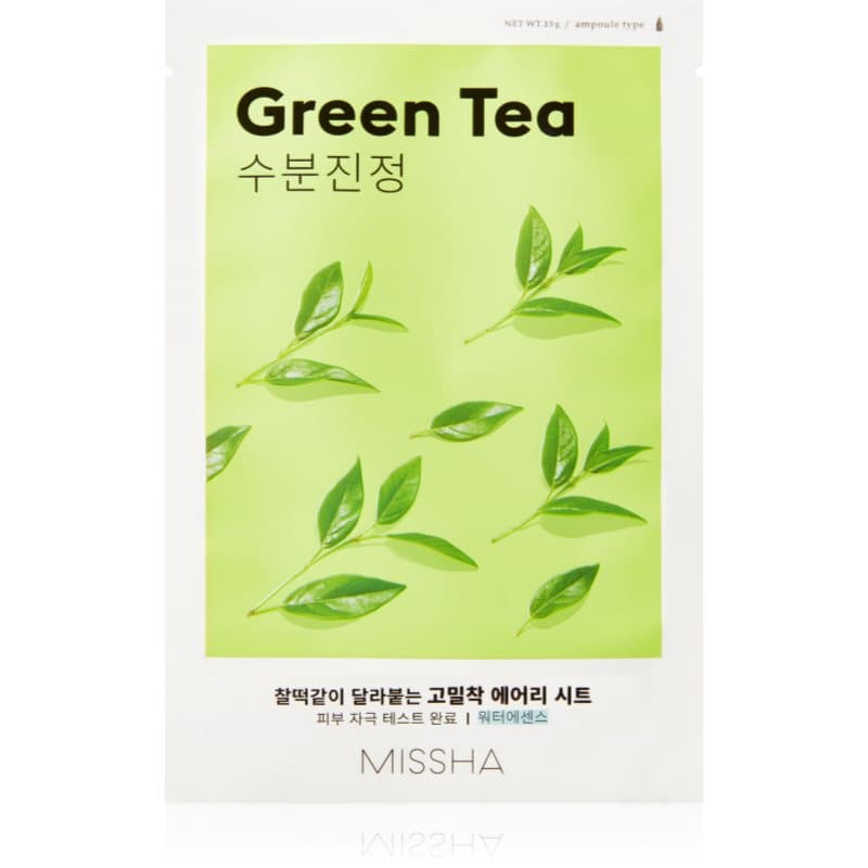 Airy Fit Green Tea maska łagodząca w płacie z zieloną herbatą