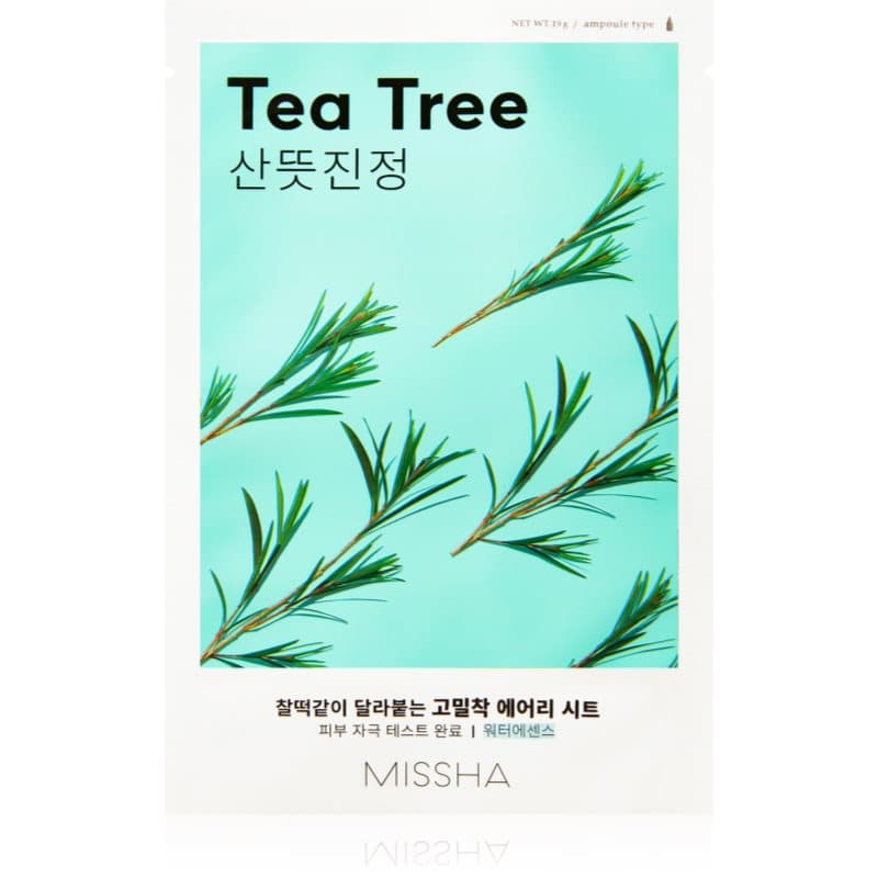 Airy Fit Tea Tree maseczka z płachcie o działaniu oczyszczającym i odświeżającym dla cery wrażliwej