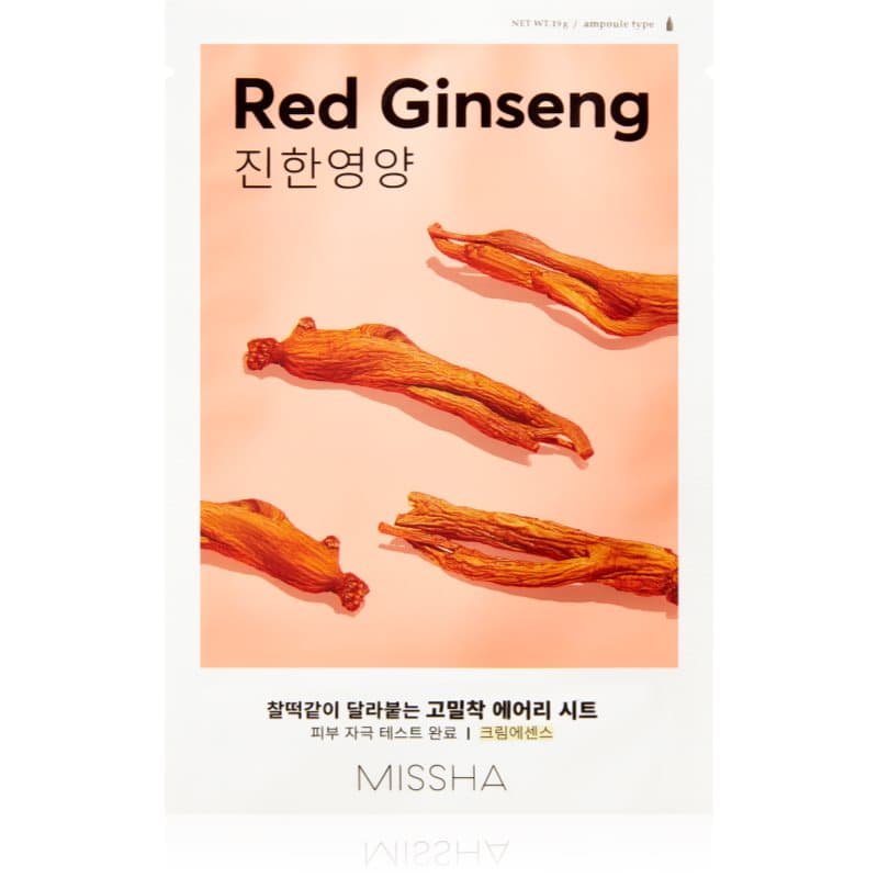 Airy Fit Red Ginseng maseczka w płachcie o działaniu nawilżająco-rewitalizującym