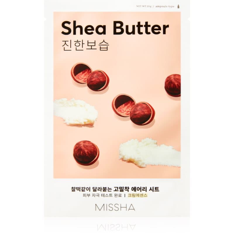 Airy Fit Shea Butter maseczka w płachcie o działaniu silnie nawilżającym i odżywczym