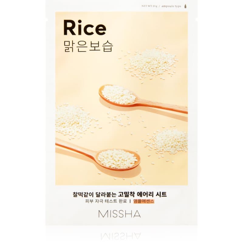 Airy Fit Rice maseczka z płachcie o działaniu oczyszczającym i odświeżającym
