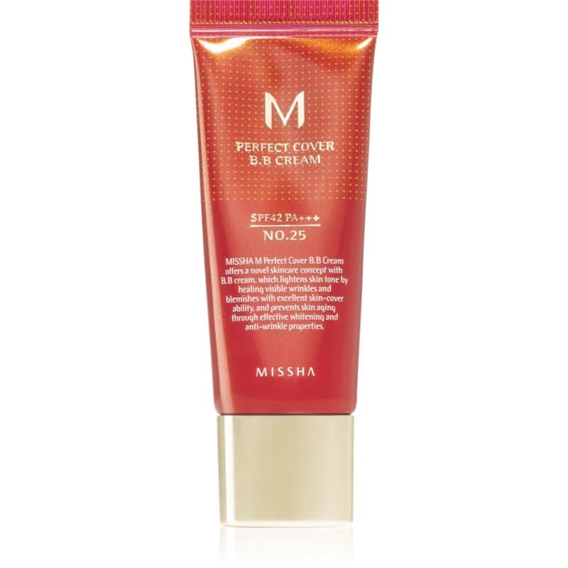 M Perfect Cover krem BB z bardzo wysokim filtrem UV małe opakowanie odcień No. 25 Warm Beige SPF 42/PA+++