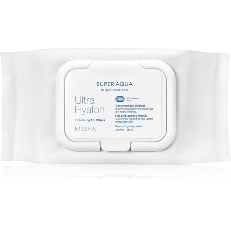 Super Aqua 10 Hyaluronic Acid chusteczki oczyszczające do demakijażu