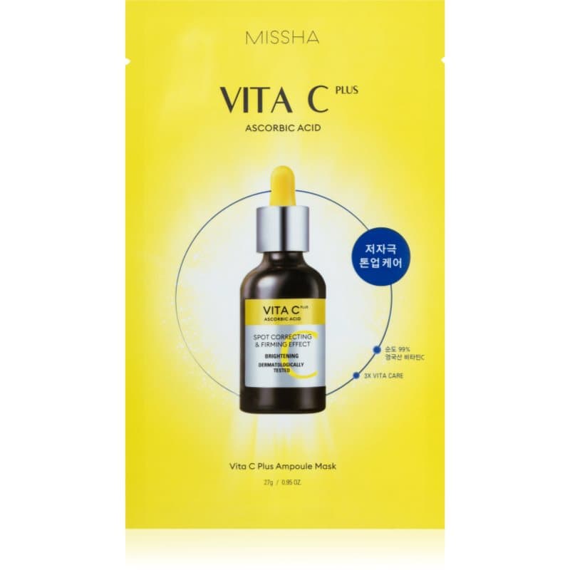 Vita C Plus maska rozświetlająca w płacie z witaminą C