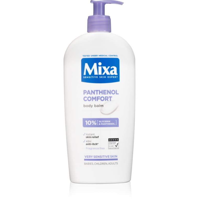 Panthenol Comfort łagodzące mleczko do ciała przeznaczone do skóry bardzo suchej, wrażliwej i skłonnej do atopii