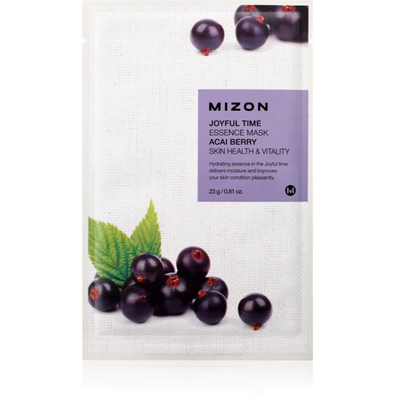 Joyful Time Acai Berry maseczka w płachcie rozjaśniająca i nadająca skórze witalność