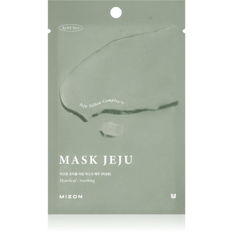 Joyful Time Jeju Heartleaf maska łagodząca w płacie do suchej i zniszczonej skóry