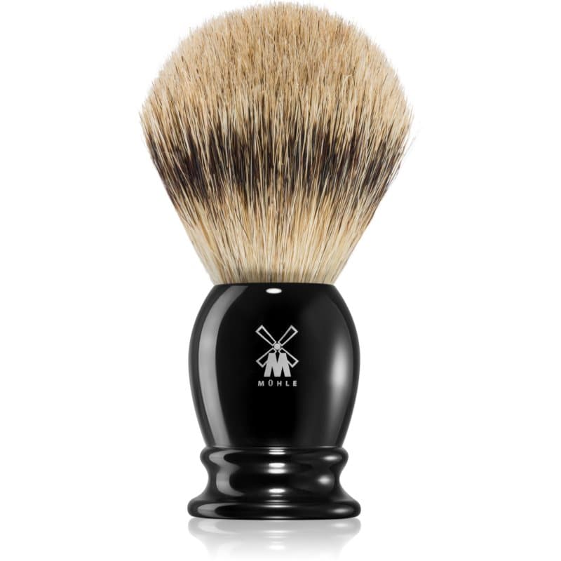 CLASSIC Silvertip Black pędzel do golenia z włosiem borsuka średni