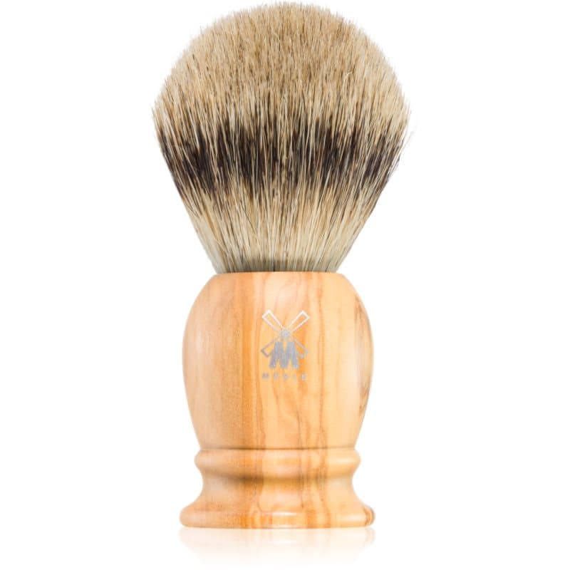 CLASSIC Silvertip Badger Olive Wood pędzel do golenia z włosiem borsuka