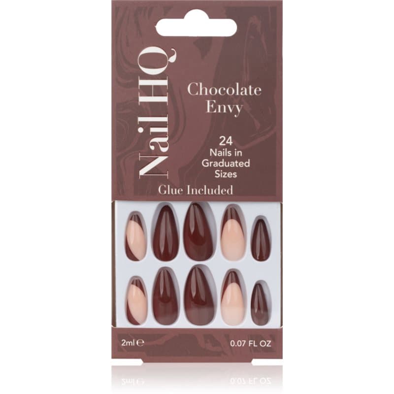Almond sztuczne paznokcie Chocolate Envy