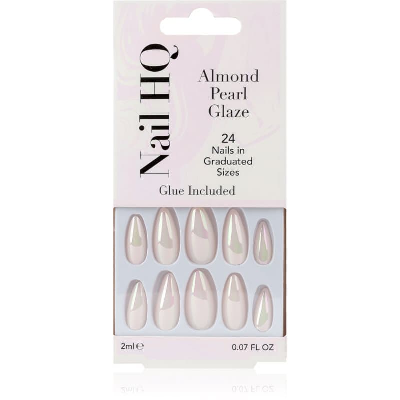 Almond sztuczne paznokcie Pearl Glaze