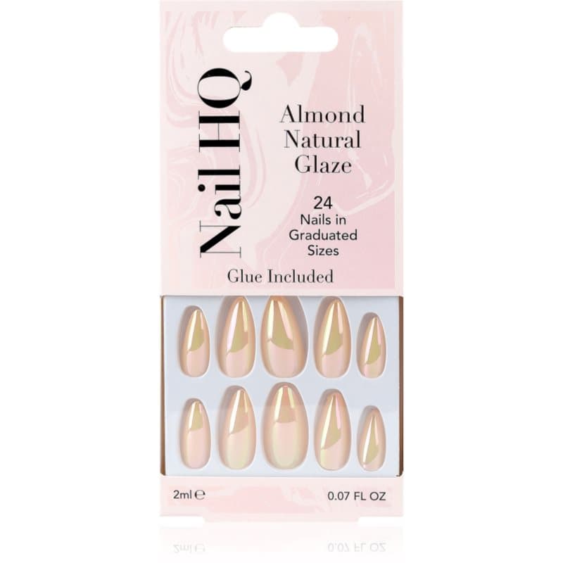 Almond sztuczne paznokcie Natural Glaze