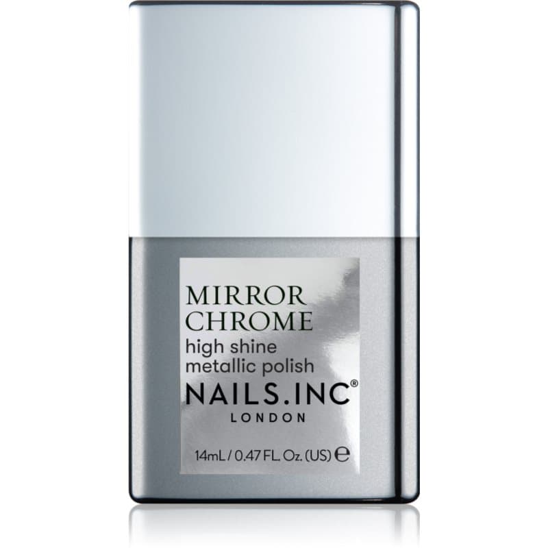 Mirror Chrome lakier do paznokci z wysokim połyskiem odcień Silver Served