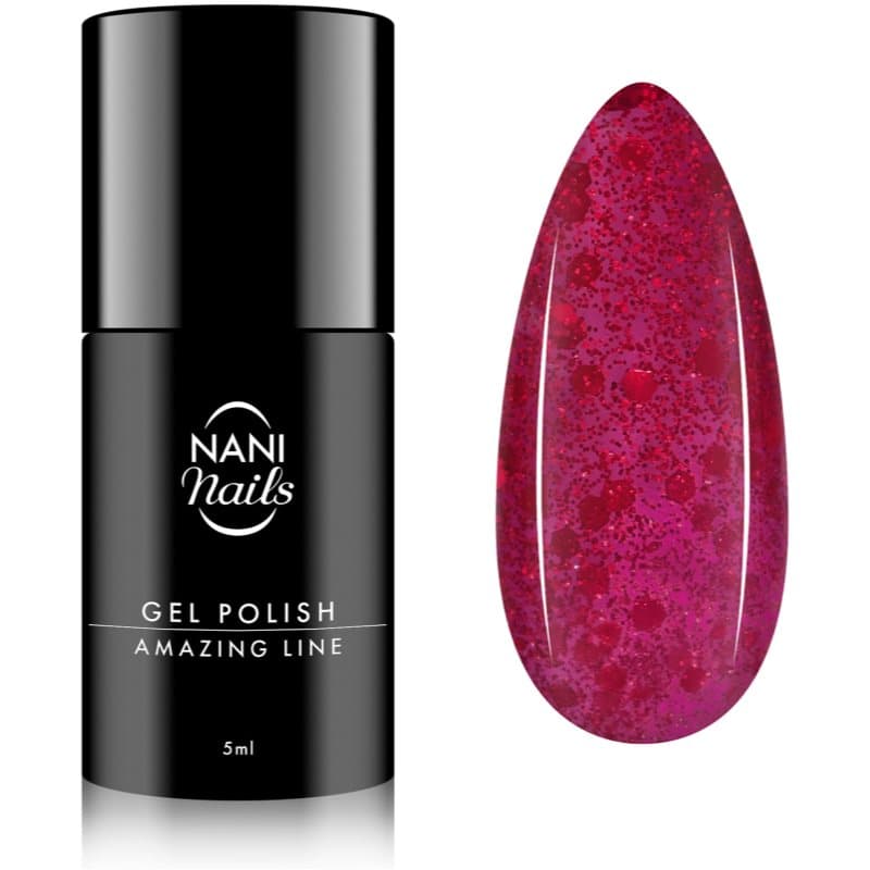 NANI Amazing Line lakier hybrydowy do paznokci odcień Crimson Confetti