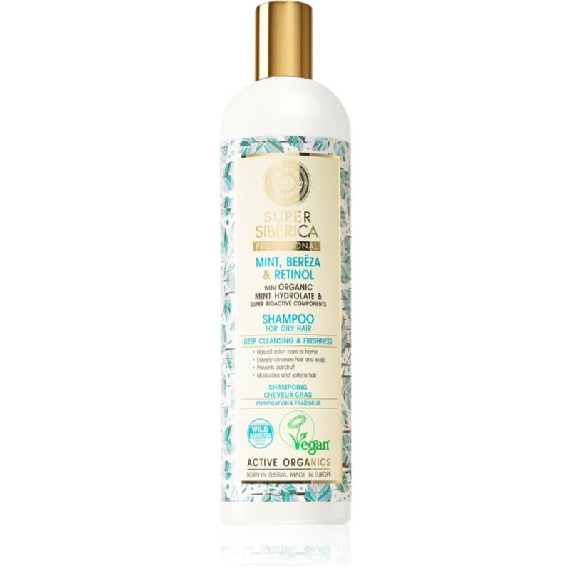 Mint, Bereza & Retinol szampon do włosów przetłuszczających się