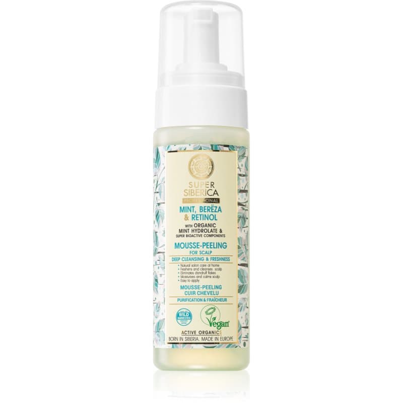 Mint, Bereza & Retinol peeling w piance na skórę głowy