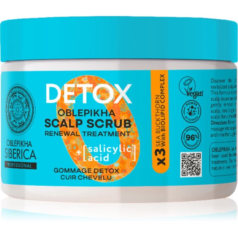Oblepikha Siberica Detox peeling z efektem detoksykującym do wszystkich rodzajów włosów