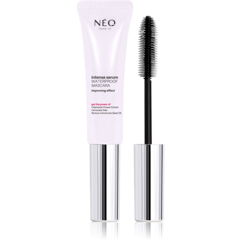 Intense Serum Waterproof Mascara wodoodporny tusz do rzęs nadający objętość i rozdzielający rzęsy odcień Black