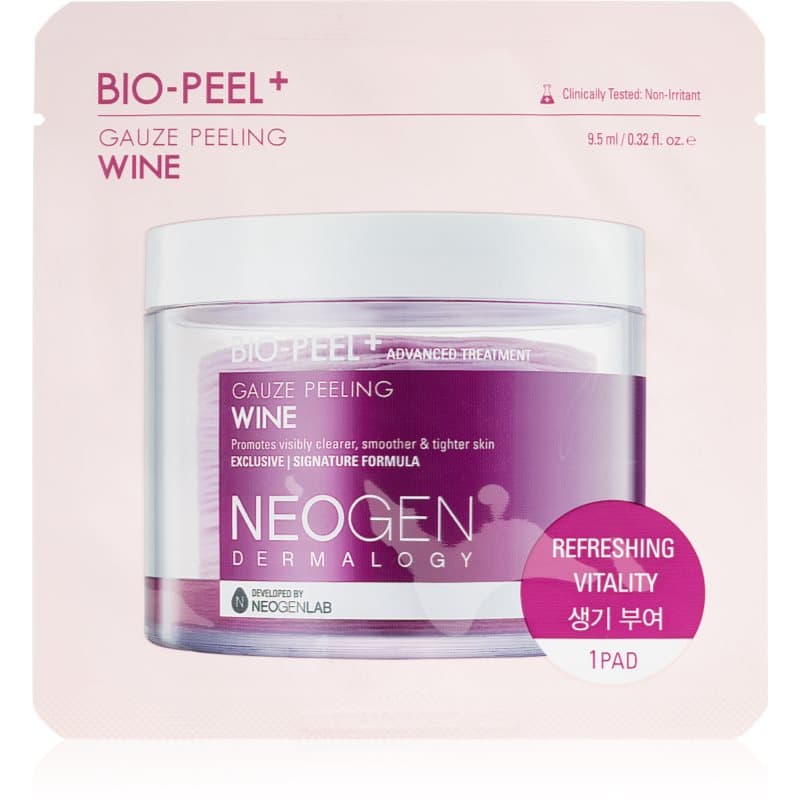 Bio-Peel+ Gauze Peeling Wine złuszczające płatki do twarzy do wygładzenia skóry i zmniejszenia porów
