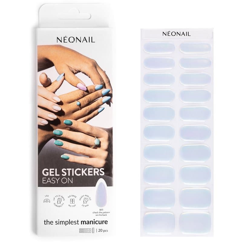 Easy On Gel Stickers naklejki na paznokcie przy zastosowaniu lamp UV/LED odcień M11