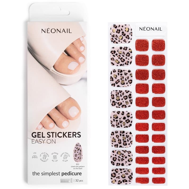 Easy On Gel Stickers naklejki na paznokcie przy zastosowaniu lamp UV/LED odcień P01