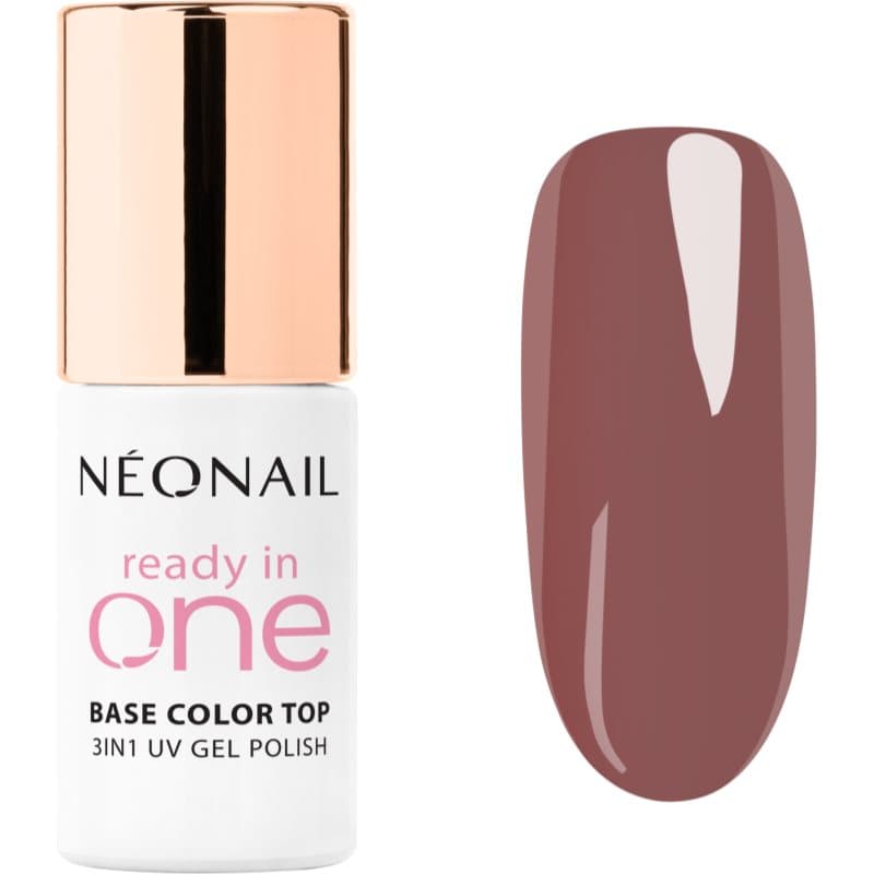 Ready In One 3in1 UV Gel Polish lakier hybrydowy do paznokci z proszkiem diamentowym odcień 07 One Mocha Brown