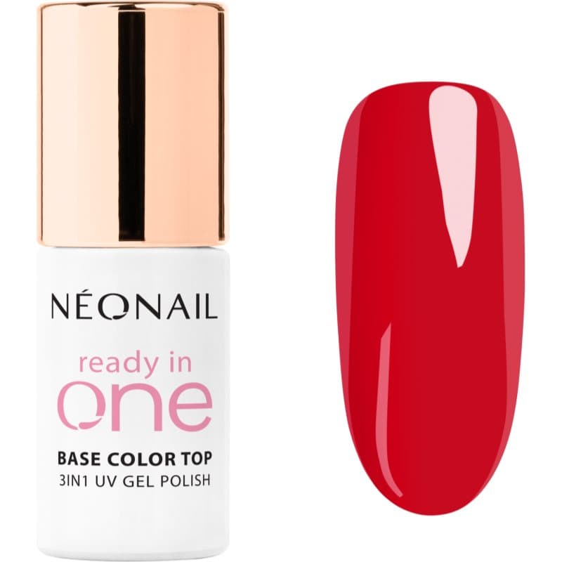Ready In One 3in1 UV Gel Polish lakier hybrydowy do paznokci z proszkiem diamentowym odcień 11 One Classic Red