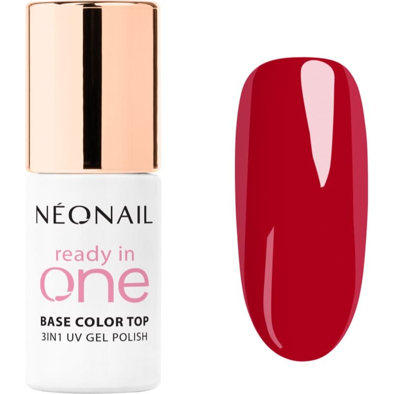 Ready In One 3in1 UV Gel Polish lakier hybrydowy do paznokci z proszkiem diamentowym odcień 12 One Berry Red
