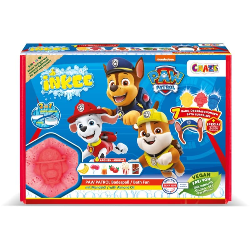 INKEE Paw Patrol zestaw upominkowy do kąpieli dla dzieci