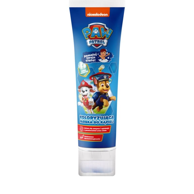 Paw Patrol Coloring Bath Paint piana do kąpieli dla dzieci Blue Bubble Gum
