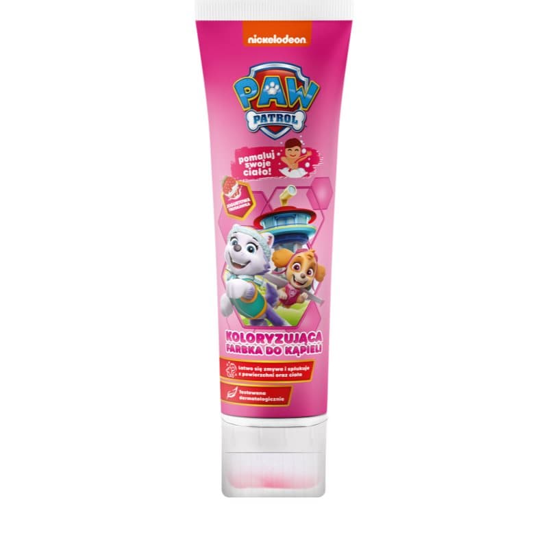 Paw Patrol Coloring Bath Paint piana do kąpieli dla dzieci Pink Strawberry