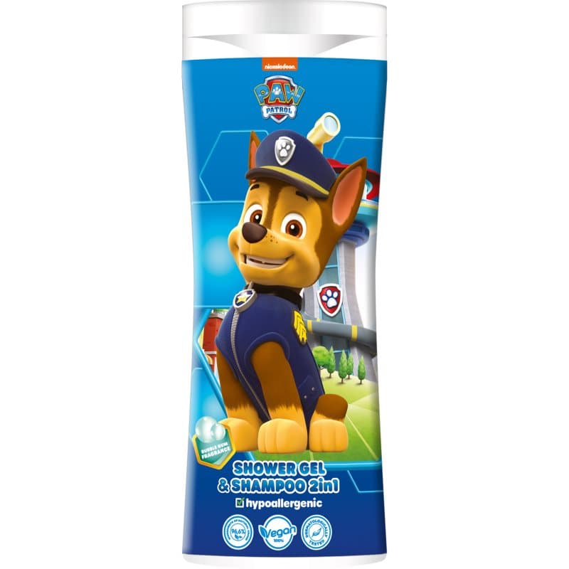Paw Patrol Shower gel& Shampoo 2in1 szampon i żel pod prysznic dla dzieci Bubble Gum
