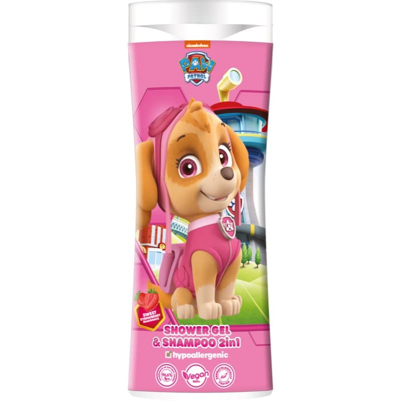 Paw Patrol Shower gel& Shampoo 2in1 szampon i żel pod prysznic dla dzieci Strawberry