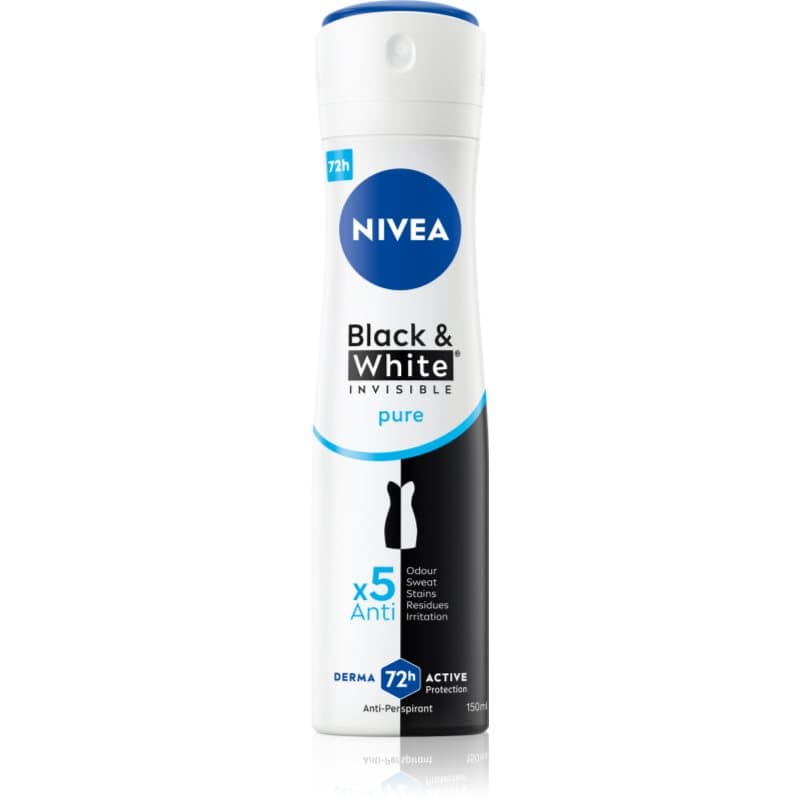 Invisible Black & White Pure dezodorant antyperspirant przeciw białym i żółtym śladom