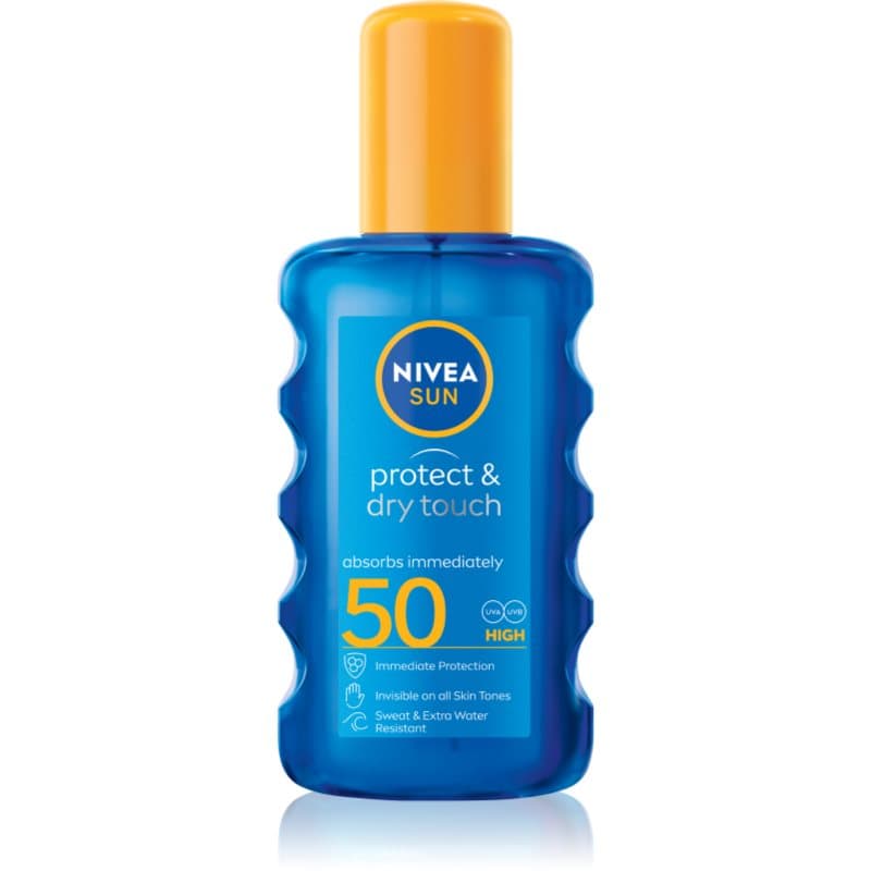 SUN Protect & Dry Touch niewidzialny spray do opalania SPF 50