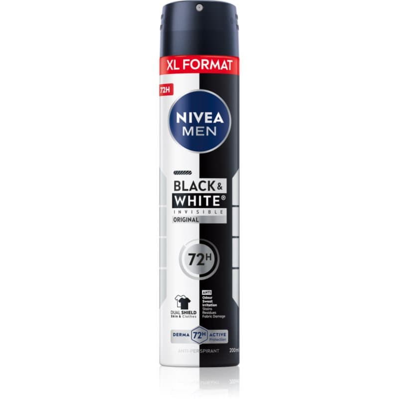 MEN Black & White Invisible Original antyperspirant w sprayu dla mężczyzn