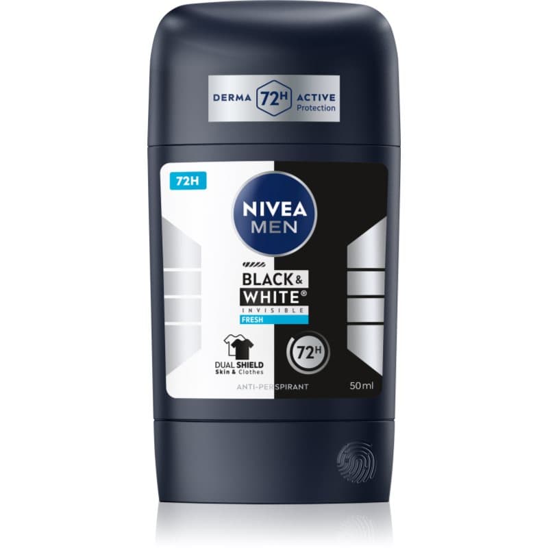 MEN Black & White Invisible Fresh antyperspirant w sztyfcie dla mężczyzn