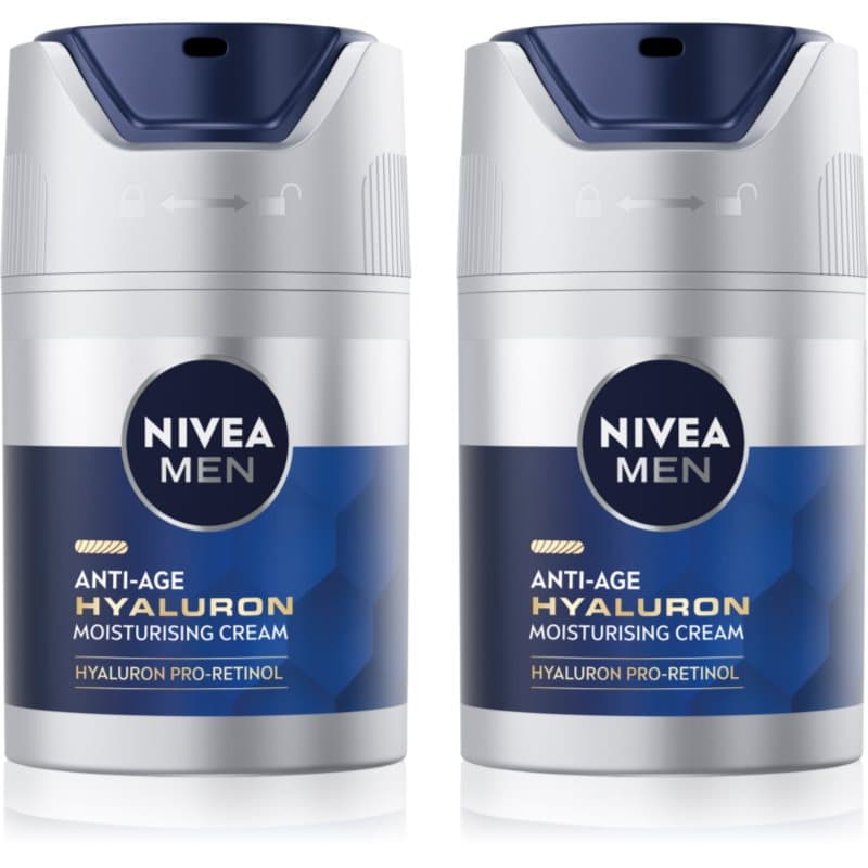 MEN Hyaluron Pro-Retinol krem przeciwzmarszczkowy wygodne opakowanie dla mężczyzn