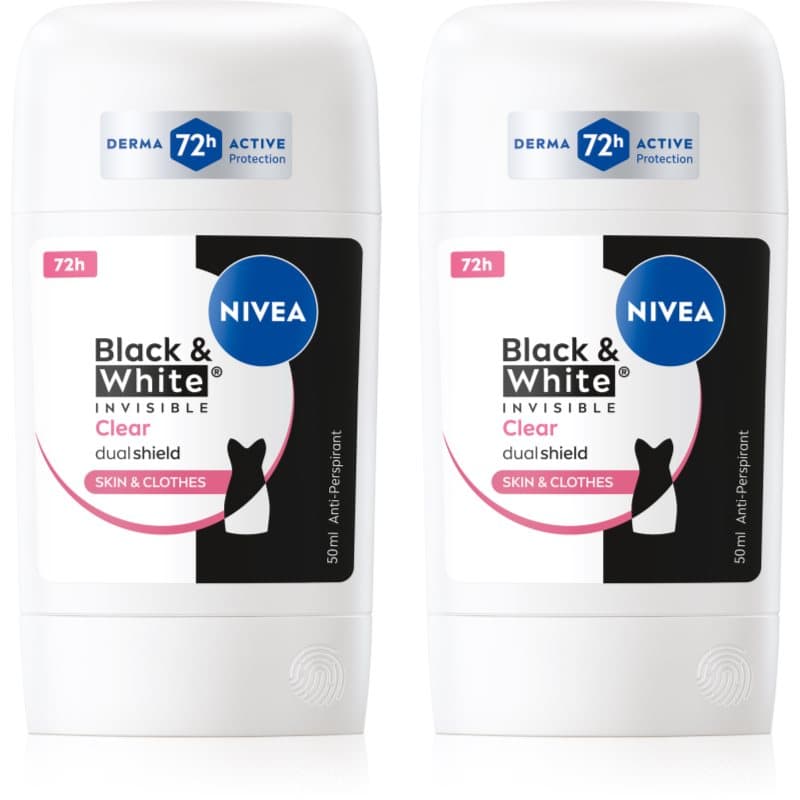 Black & White Invisible Clear antyperspirant w sztyfcie wygodne opakowanie