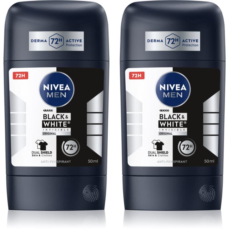 MEN Black & White Invisible Original antyperspirant w sztyfcie wygodne opakowanie