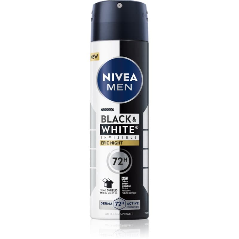 MEN Black & White Epic Night antyperspirant w sprayu dla mężczyzn