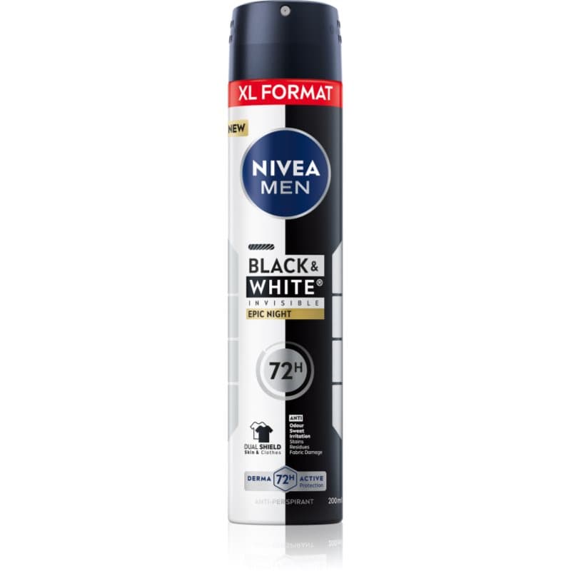 MEN Black & White Epic Night antyperspirant w sprayu dla mężczyzn