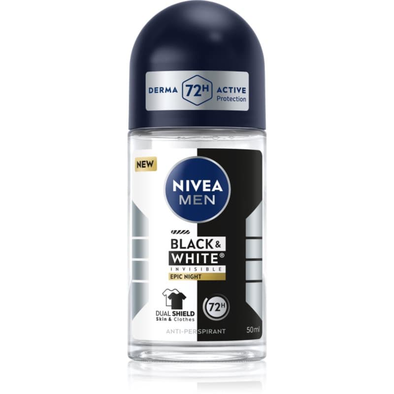 MEN Black & White Epic Night antyperspirant roll-on 72 godz