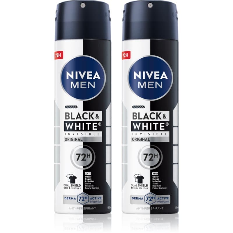 MEN Black & White Invisible Original antyperspirant w sprayu