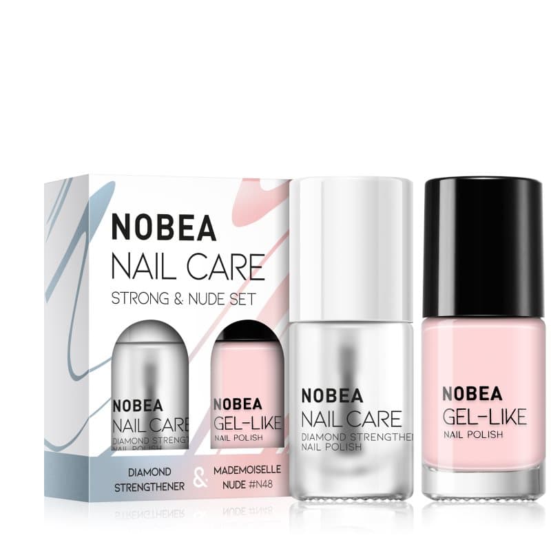 Nail Care Strong & Nude Set zestaw lakierów do paznokci
