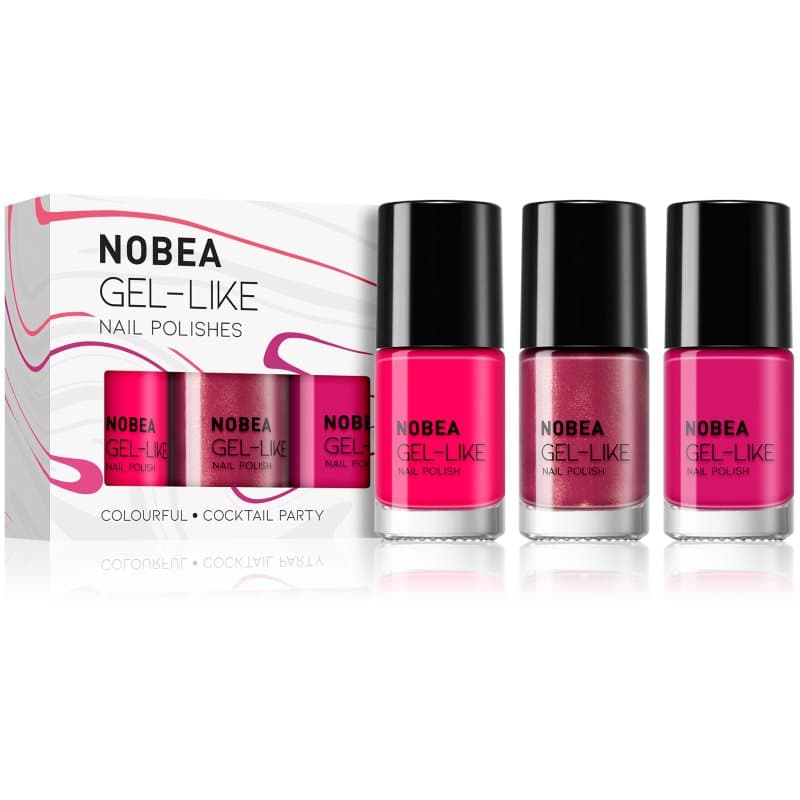 Day-to-Day 3-Piece Gel-like Nail Polish set zestaw lakierów do paznokci Cocktail Party