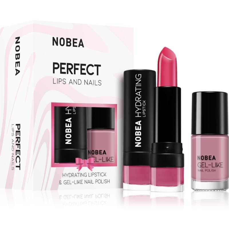 Day-to-Day Perfect Lips and Nails zestaw lakieru do paznokci i nawilżającej szminki