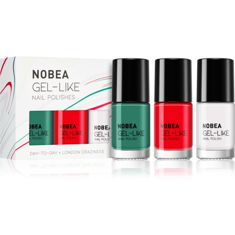 Day-to-Day 3-Piece Gel-like Nail Polish set zestaw lakierów do paznokci