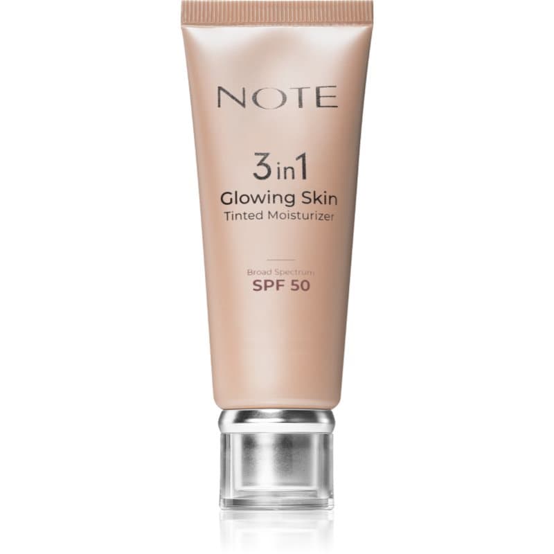 3 in 1 Glowing Skin tonujący krem nawilżający z efektem rozświetlającym SPF 50