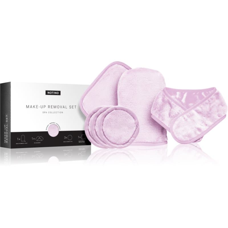 Spa Collection Make-up removal set zestaw do demakijażu z mikrofibry Lilac